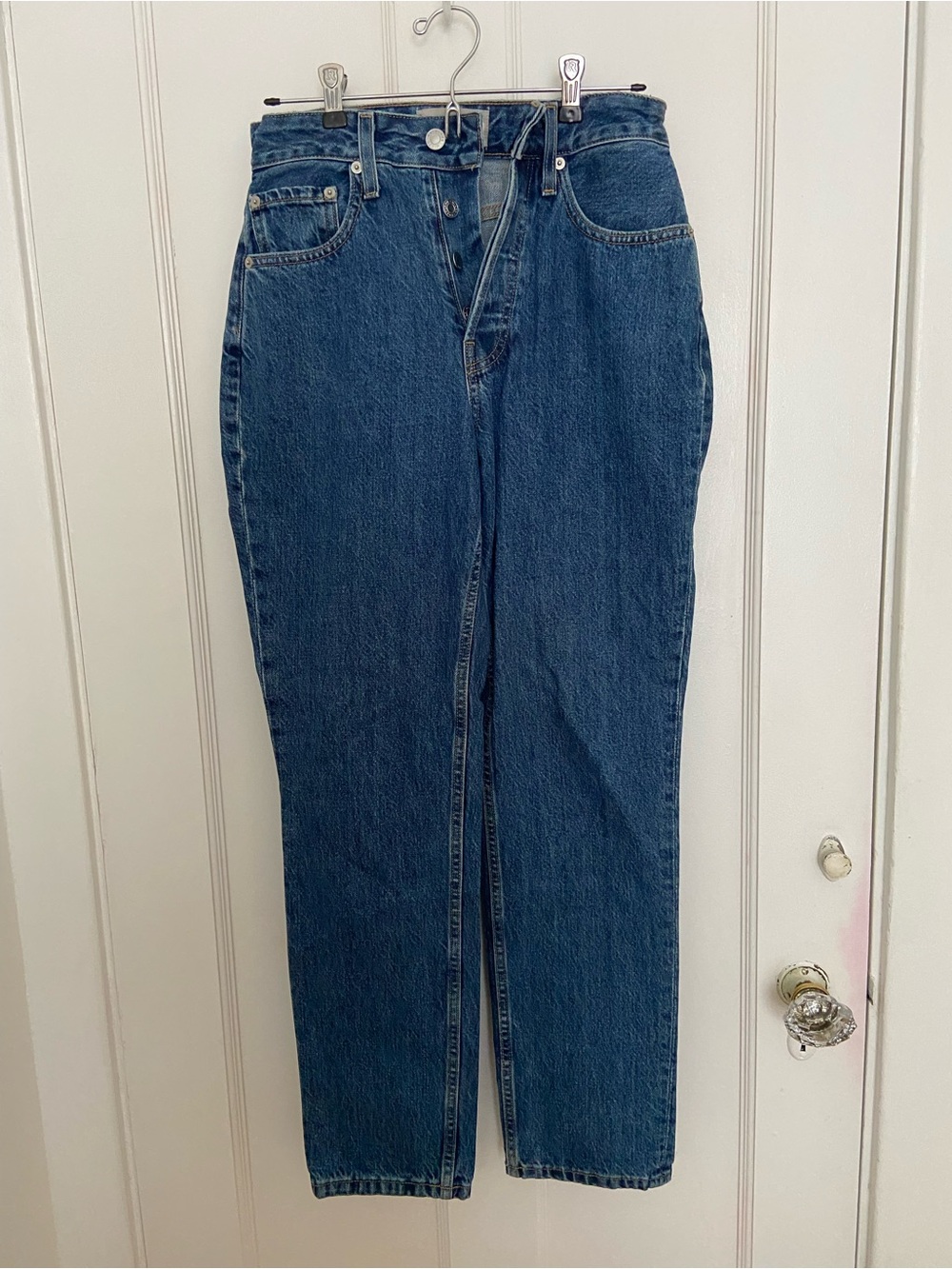 Everlane Curvy 90s Jeans in Dark Blue Denim